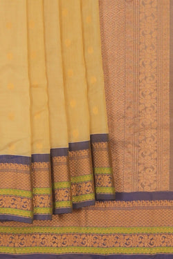 Image of Gadwal Sico Beige Saree