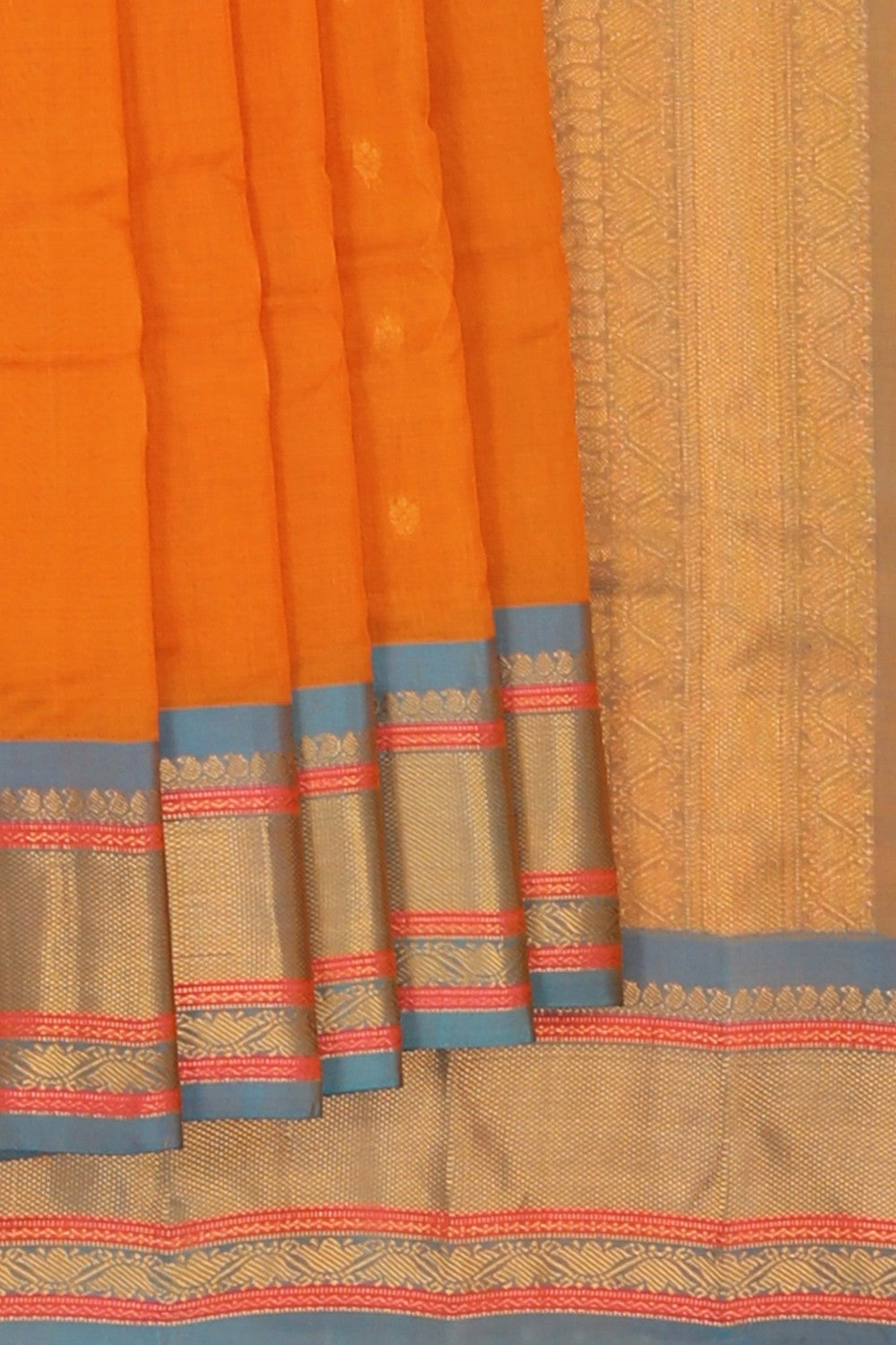 Gadwal Sico Orange Saree