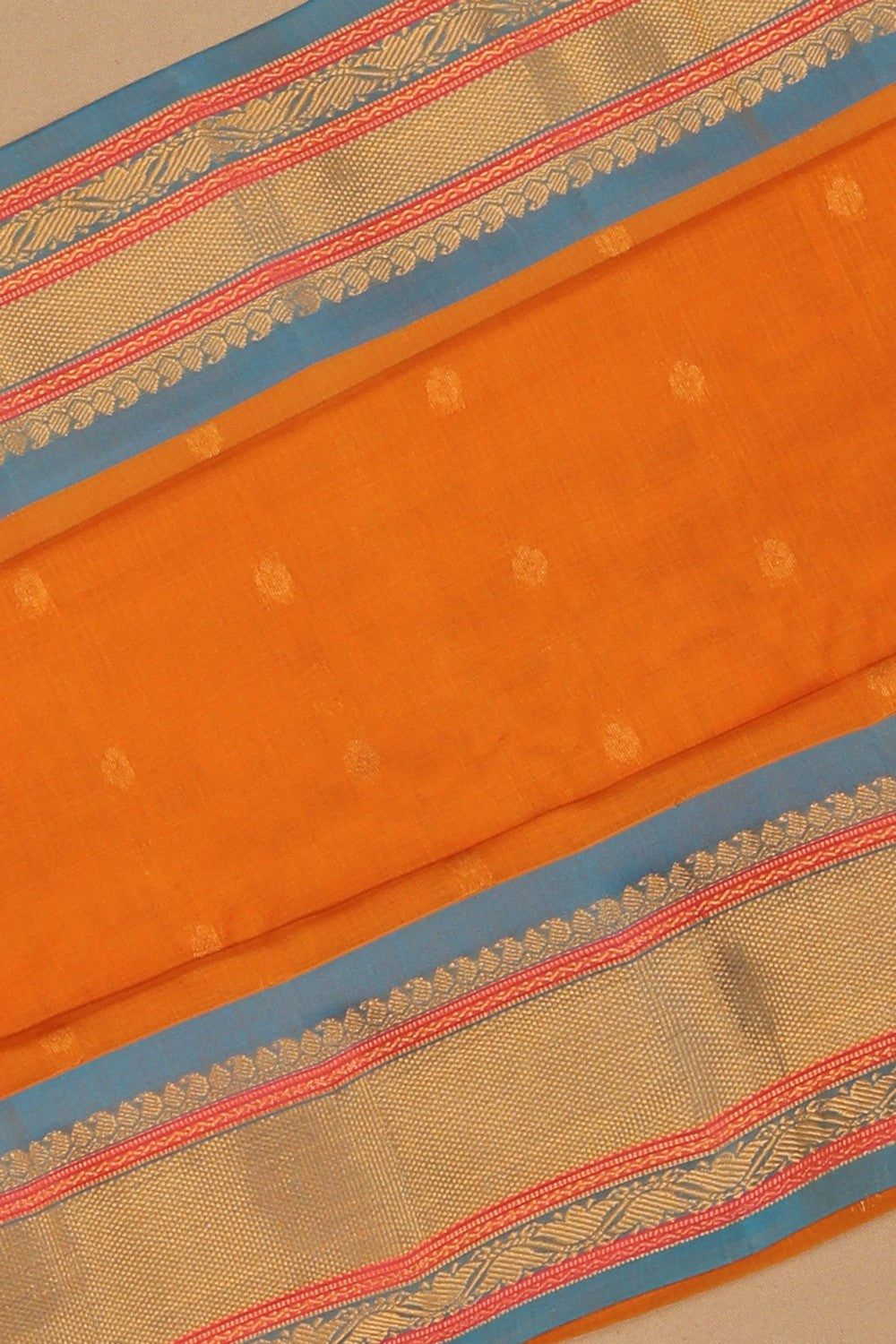 Gadwal Sico Orange Saree