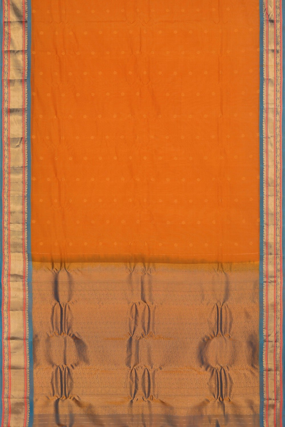 Gadwal Sico Orange Saree