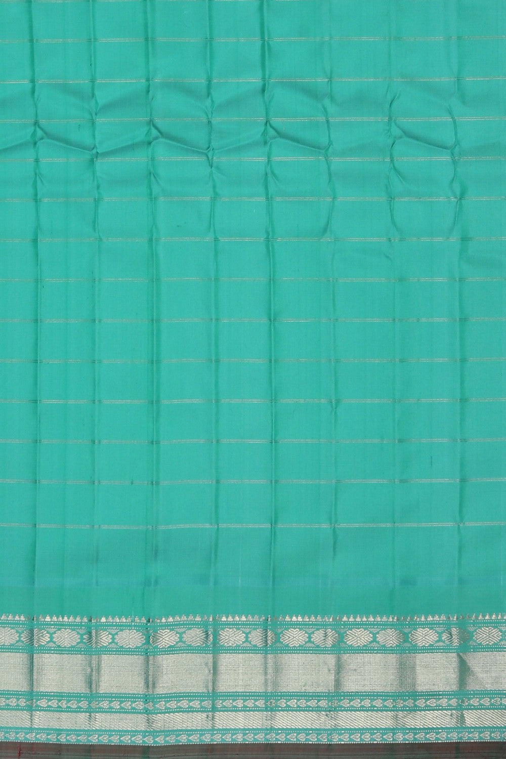 Image of Gadwal Silk Kattam Purple Saree