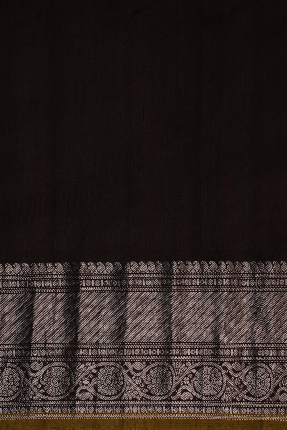 Image of Gadwal Silk Grey Saree