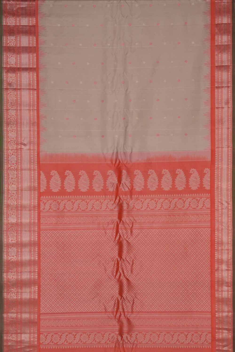 Gadwal Silk Beige Saree