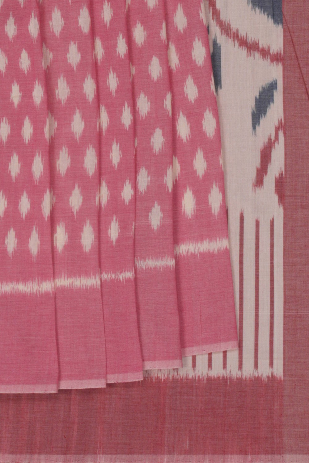 Pochampally Ikat Cotton Grey Saree