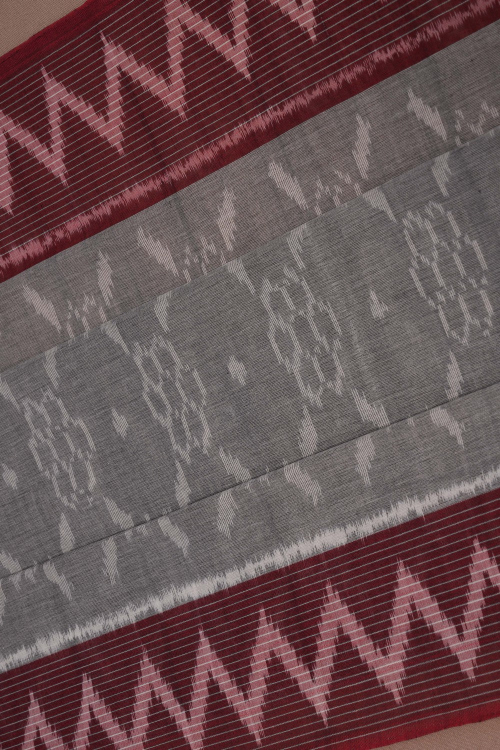 Pochampally Ikat Cotton Blue Saree