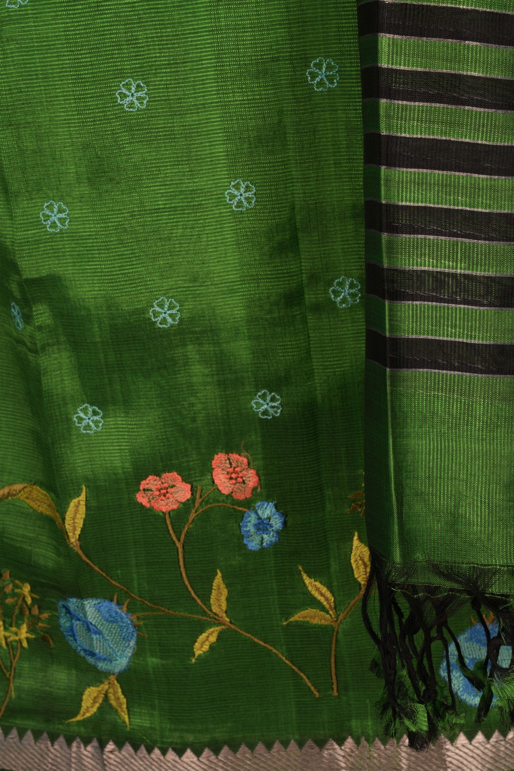 Image of Mangalgiri Silk Unstitched Suit Set Fabric (3 Pcs Set)