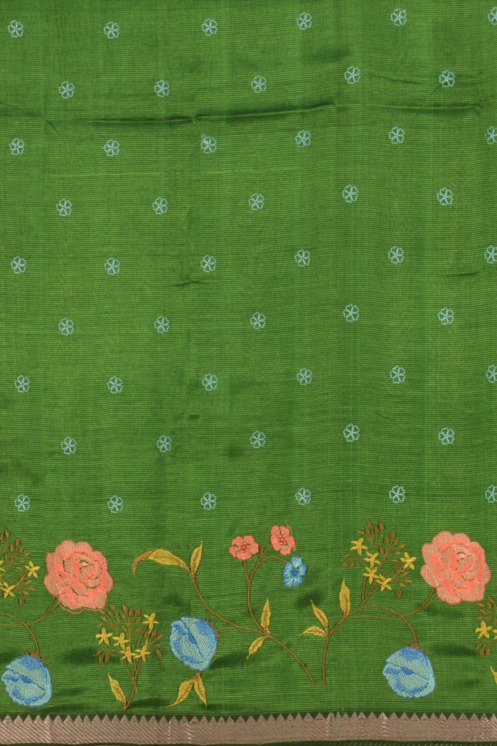 Image of Mangalgiri Silk Unstitched Suit Set Fabric (3 Pcs Set)