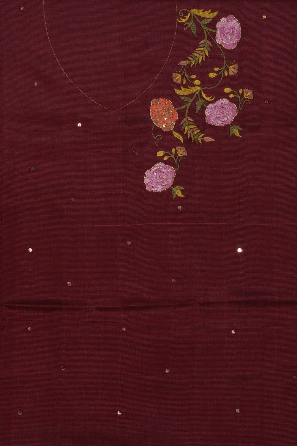 Image of Mangalgiri Silk Unstitched Suit Set Fabric (3 Pcs Set)