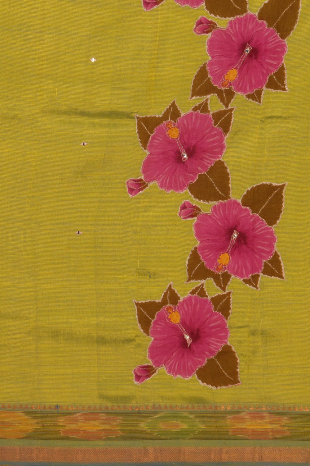 Image of Mangalgiri Silk Unstitched Suit Set Fabric (3 Pcs Set)