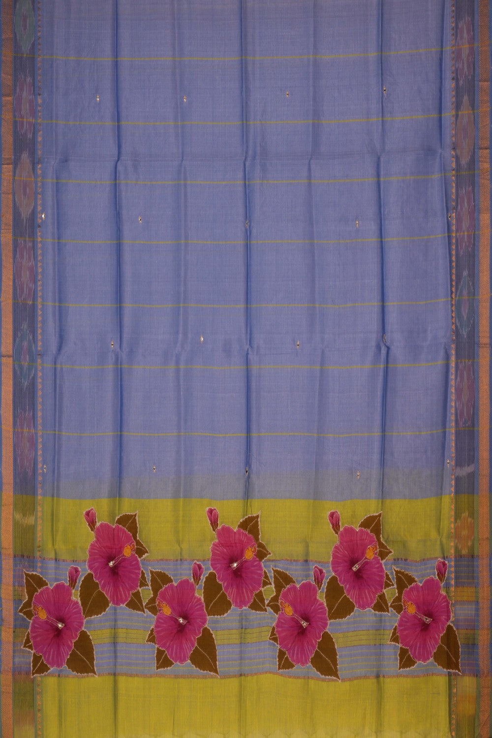 Image of Mangalgiri Silk Unstitched Suit Set Fabric (3 Pcs Set)
