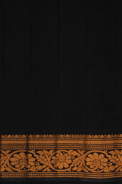 Image of Gadwal Silk Orange Saree