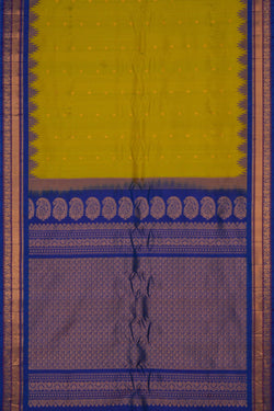 Image of Gadwal Silk Spring Green Saree