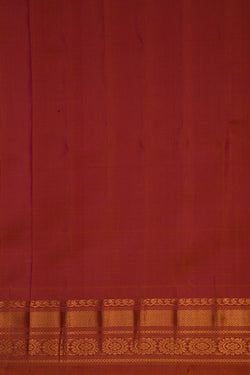Image of Gadwal Silk Off-White Saree