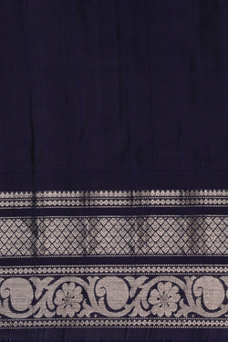 Image of Gadwal Silk Teal Blue Saree