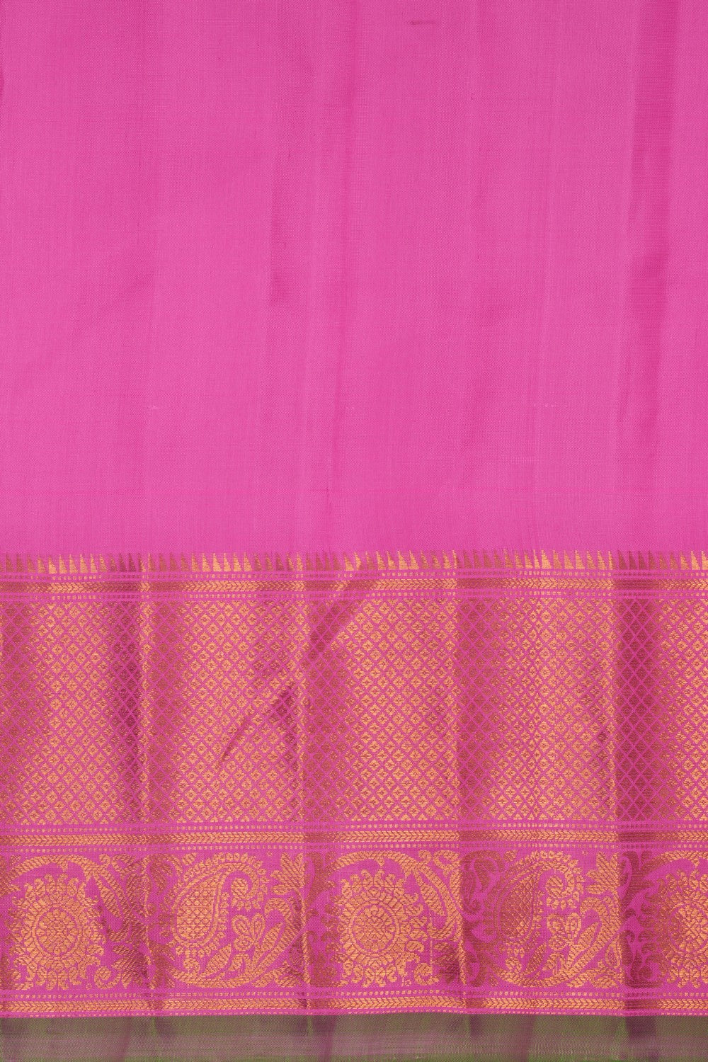 Image of Gadwal Silk Purple Saree