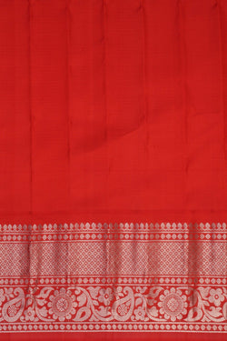 Image of Gadwal Silk Kattam Yellow Saree