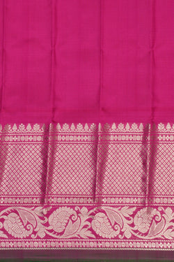 Image of Gadwal Silk Off-White Saree
