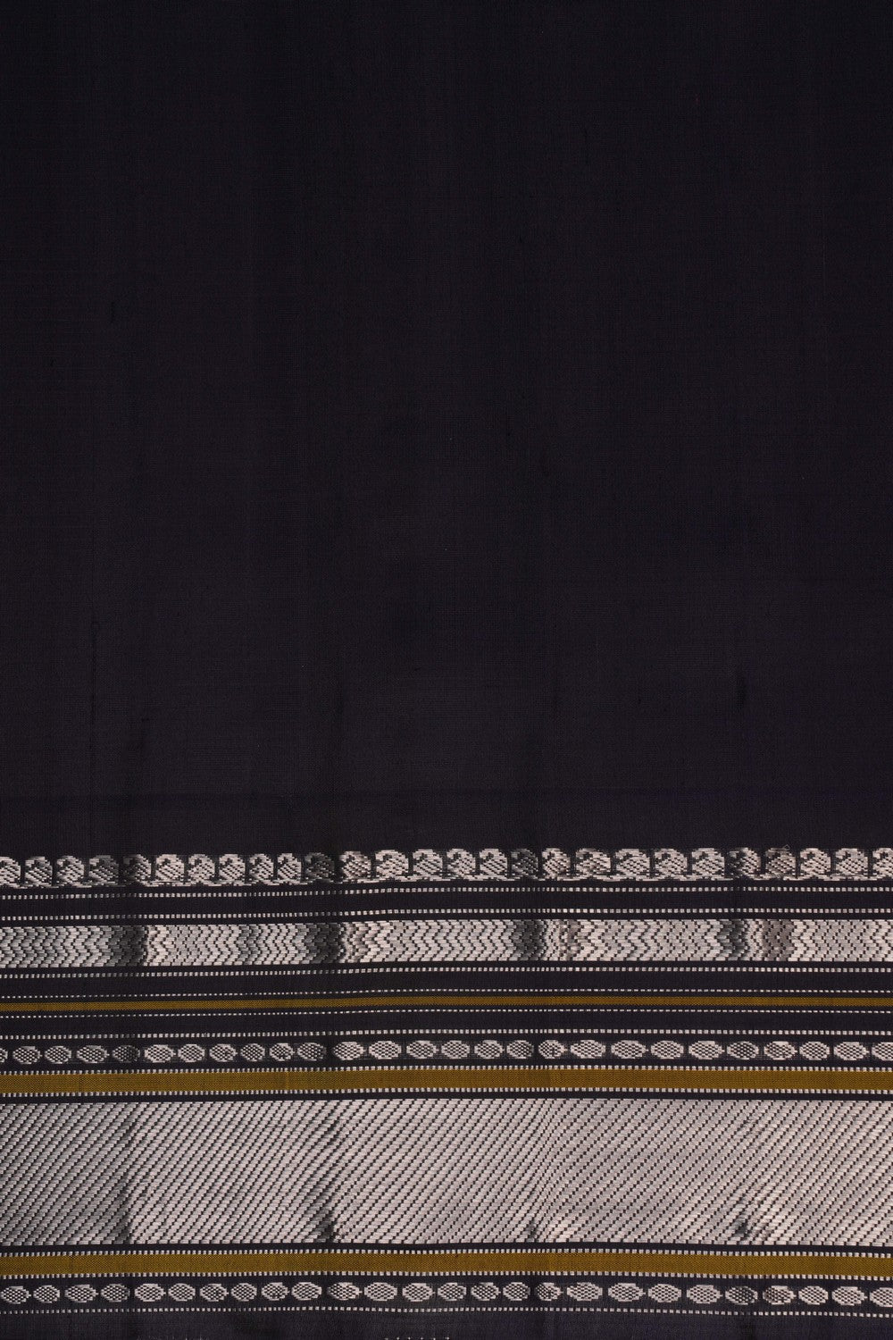 Image of Gadwal Silk Kattam Green Saree