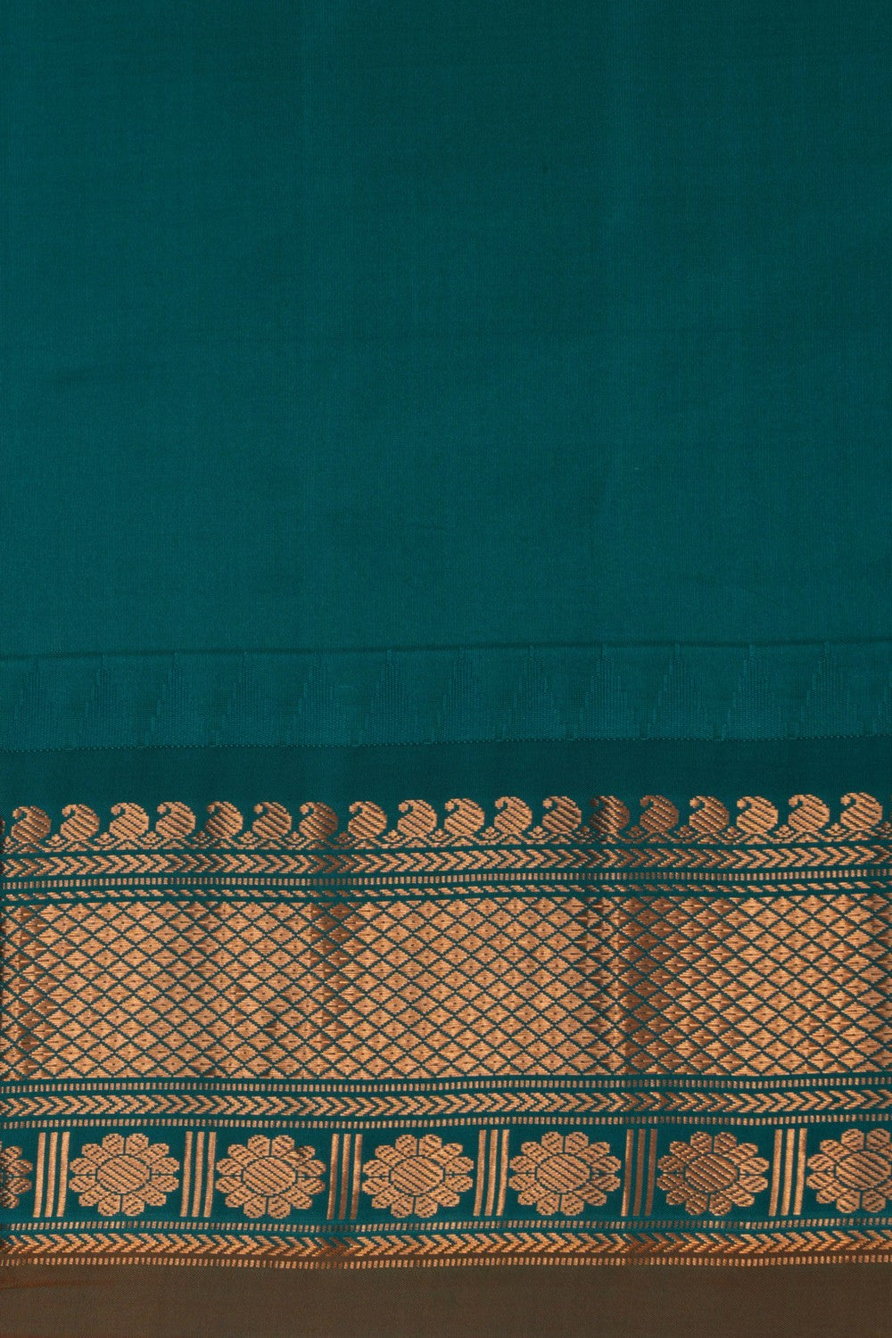 Image of Gadwal Silk Purple Saree