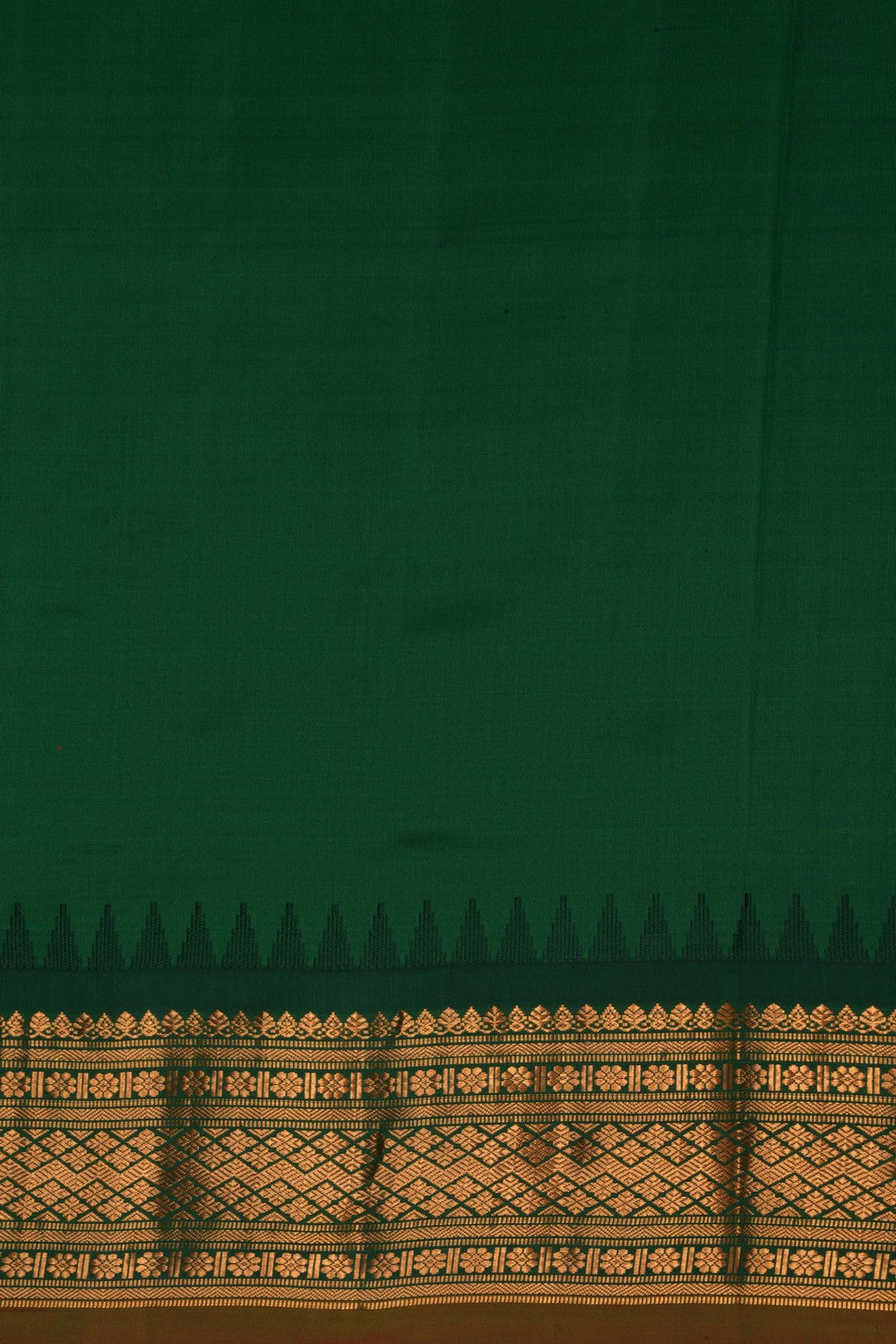 Gadwal Silk Red Saree