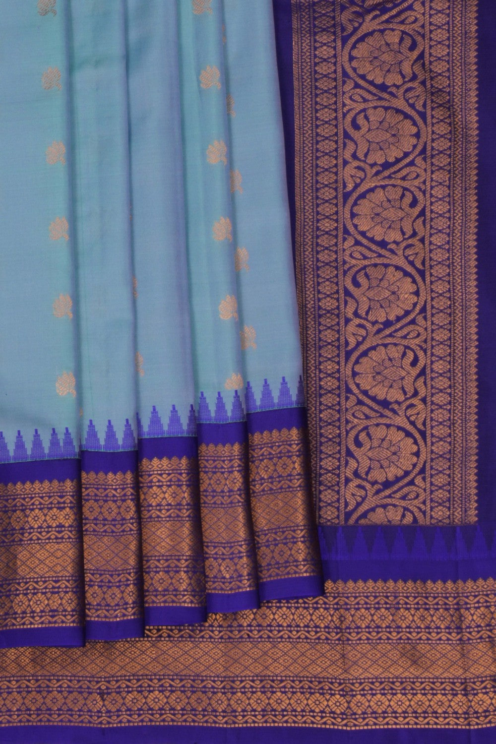 Gadwal Silk Blue Saree