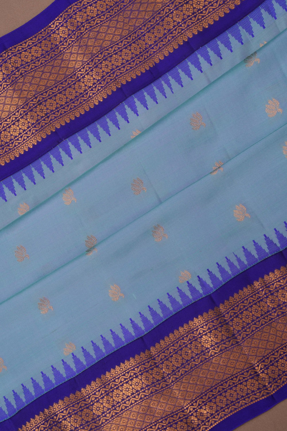 Gadwal Silk Blue Saree