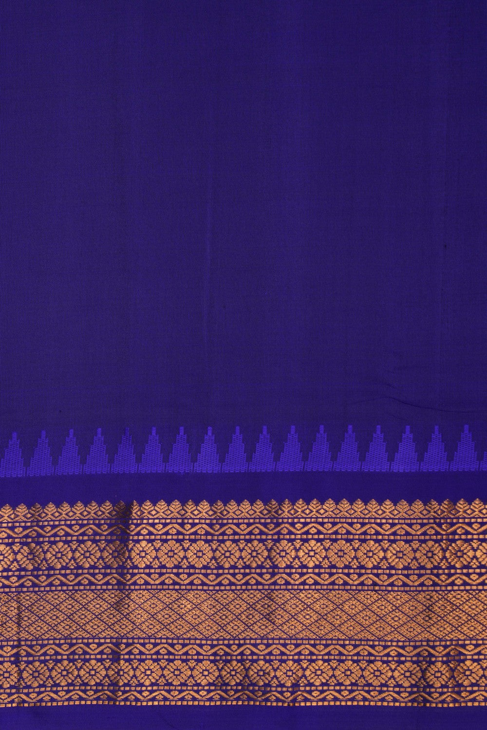 Gadwal Silk Blue Saree