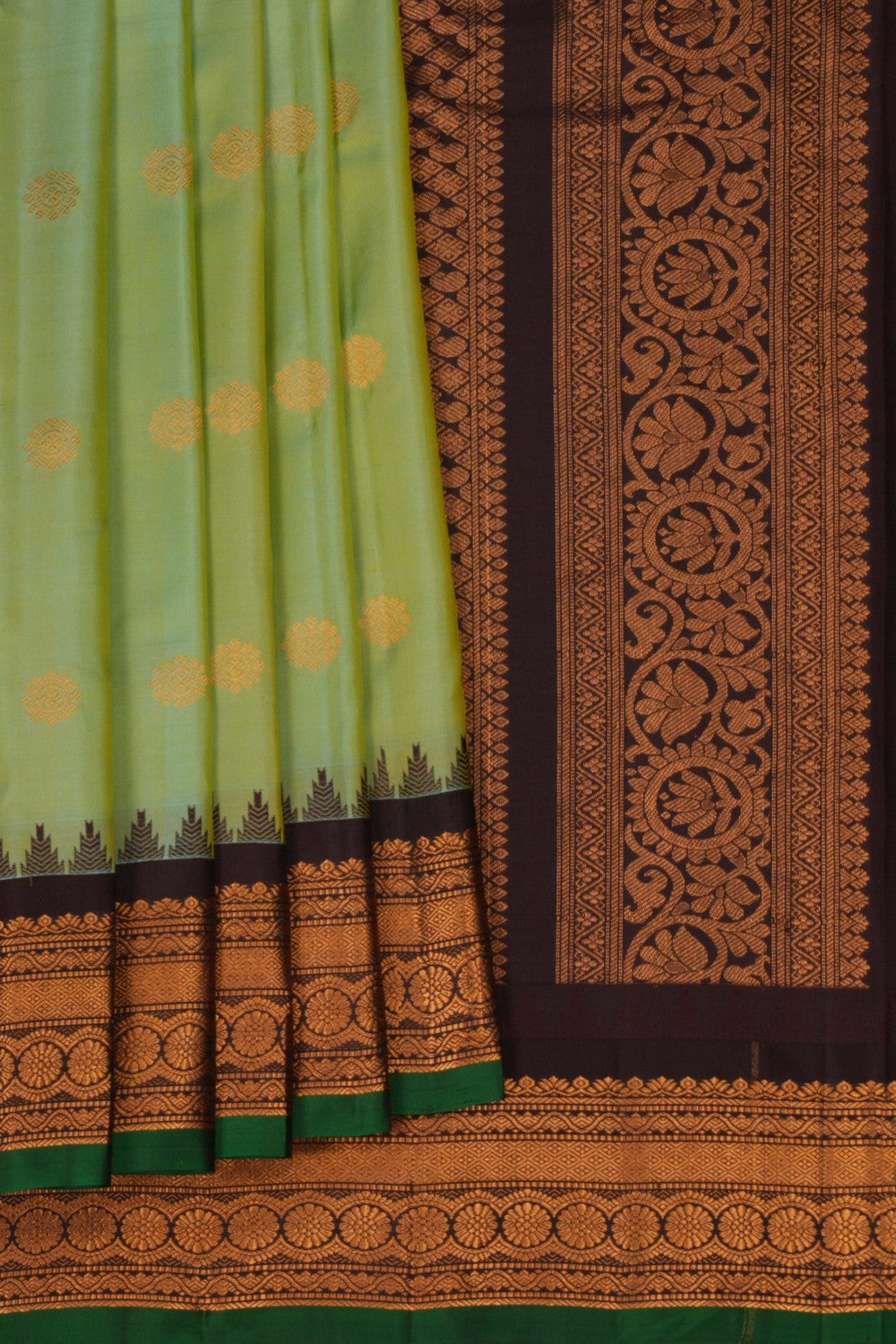 Gadwal Silk Mint Green Saree