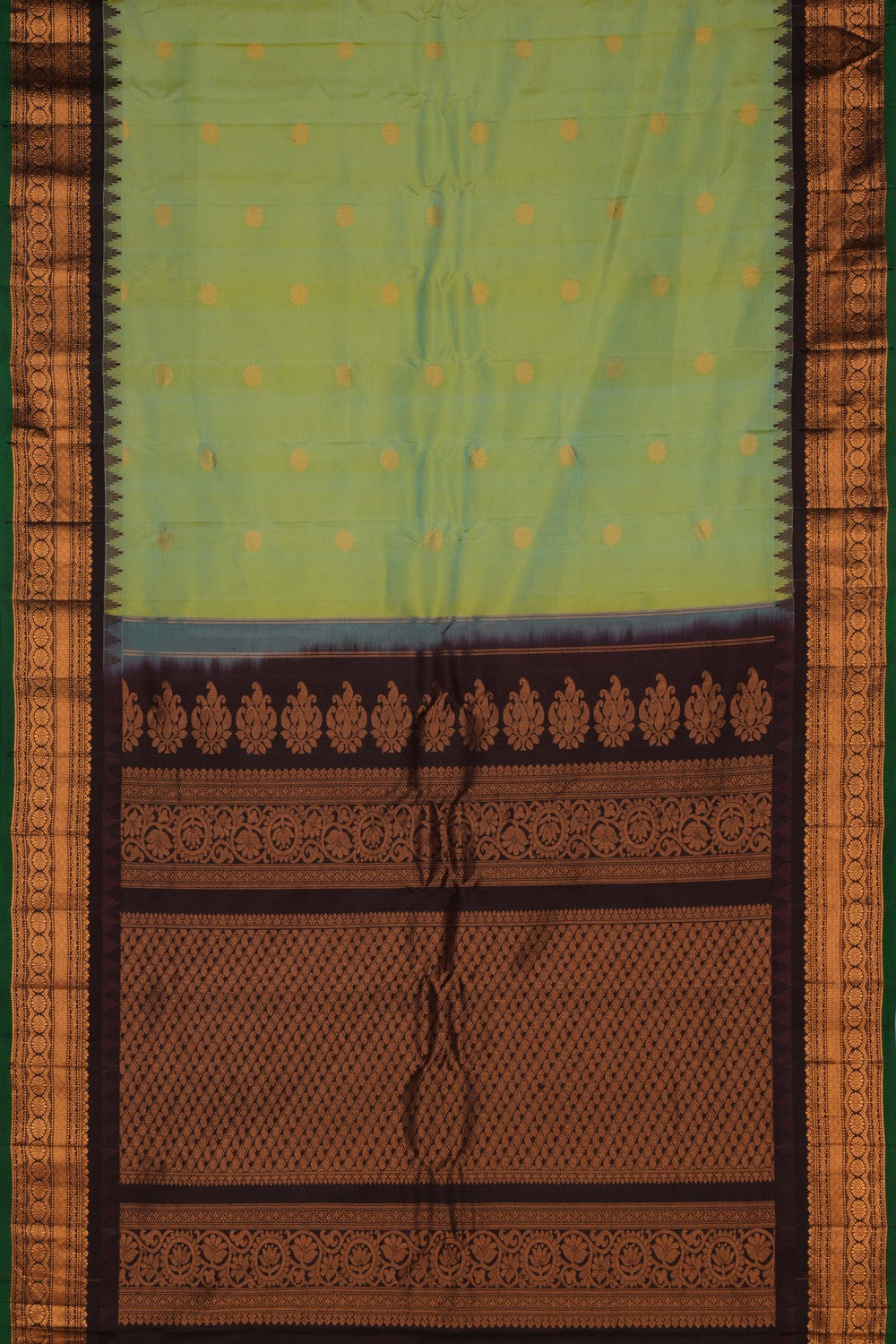 Gadwal Silk Mint Green Saree