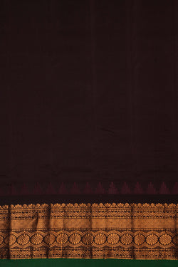 Image of Gadwal Silk Mint Green Saree