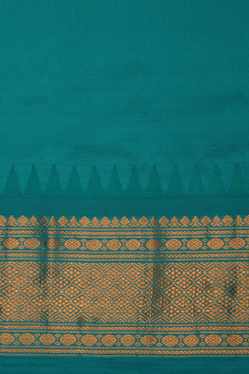 Image of Gadwal Silk Purple Saree