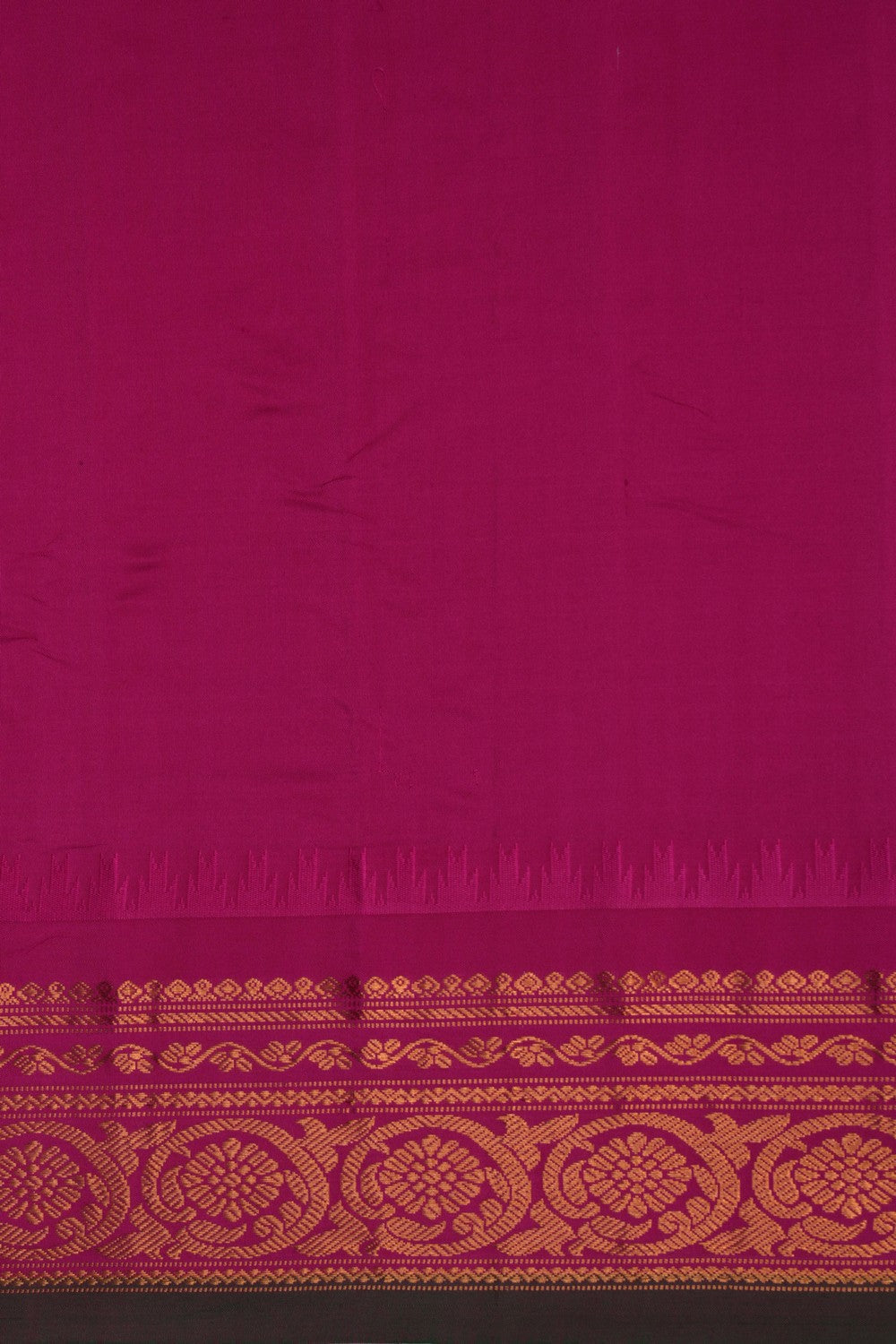 Image of Gadwal Silk Black Saree