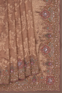 Image of A Tissue Embroidery Saree