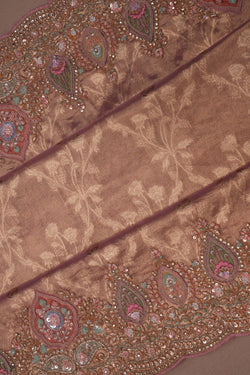 Image of A Tissue Embroidery Saree