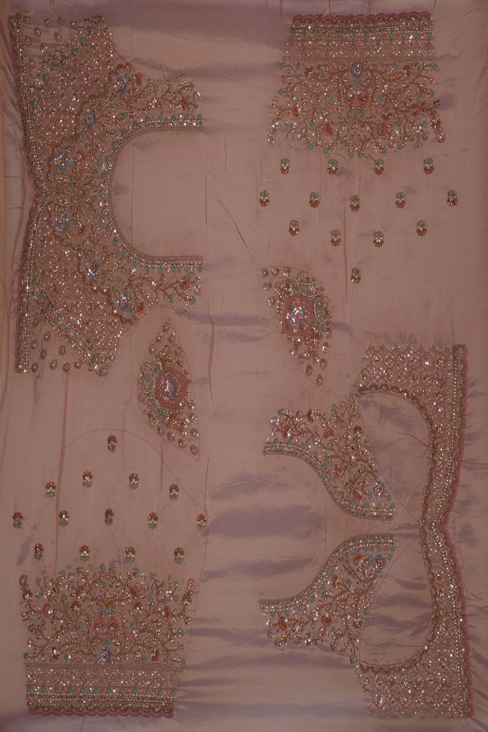 A Tissue Embroidery Saree