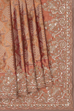 Image of A Tissue Embroidery Saree
