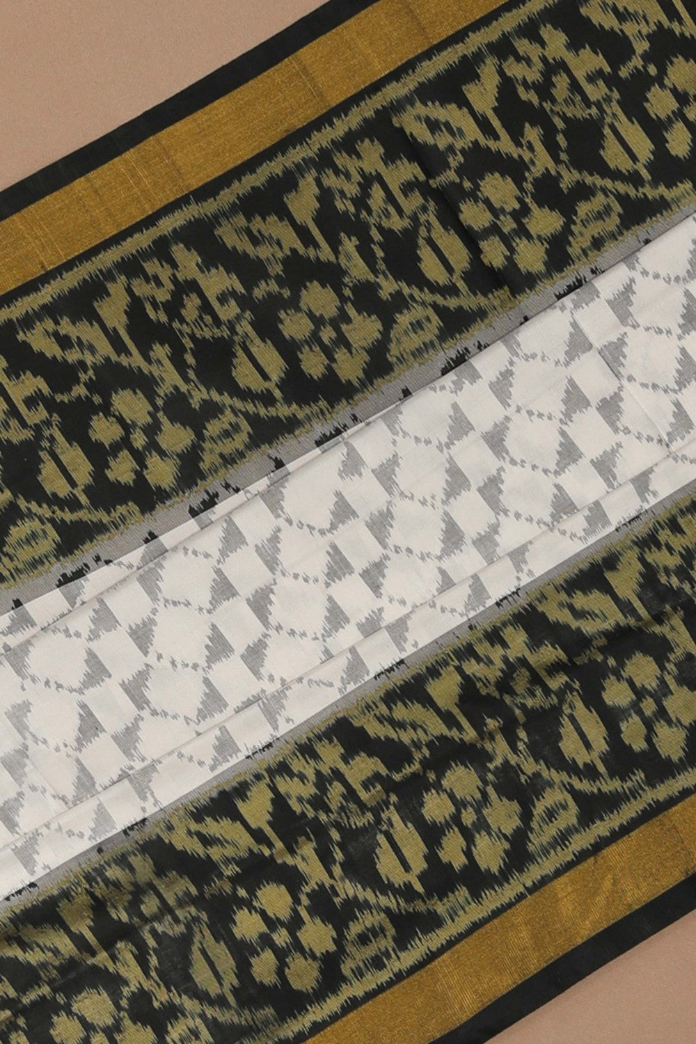 Image of Rajkot Silk White Saree