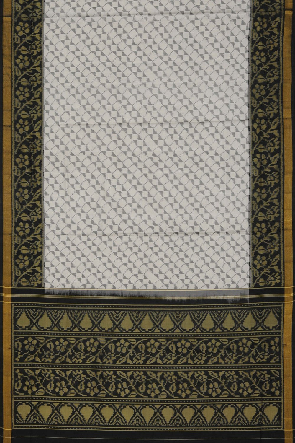 Rajkot Silk White Saree