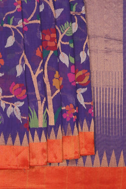 Image of Ponduru Cotton Jamdani Woven Saree