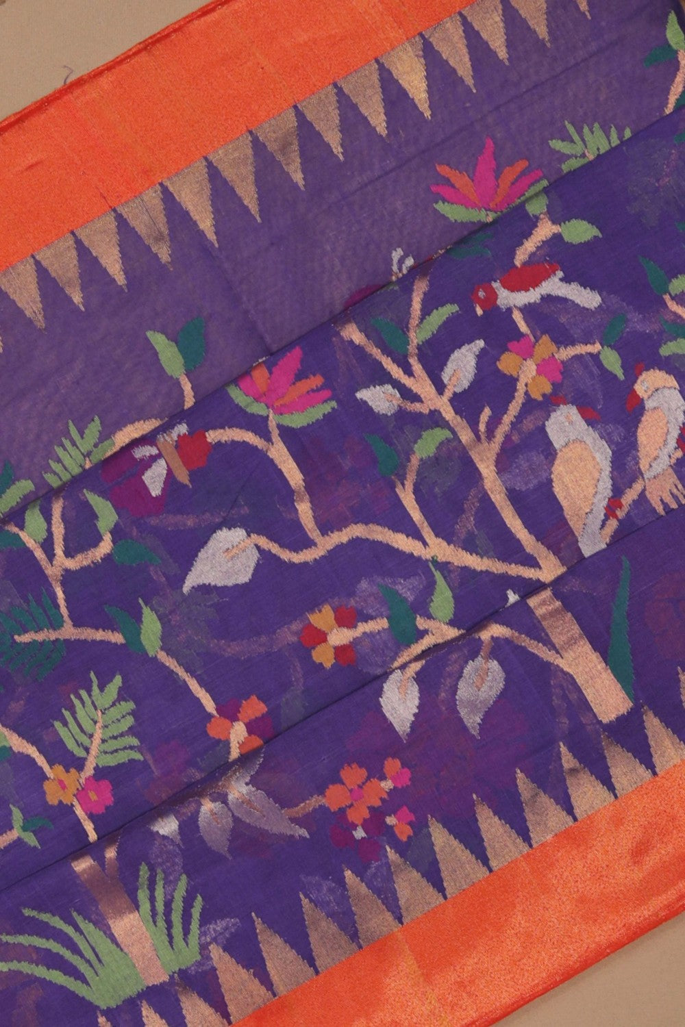 Ponduru Cotton Jamdani Woven Saree