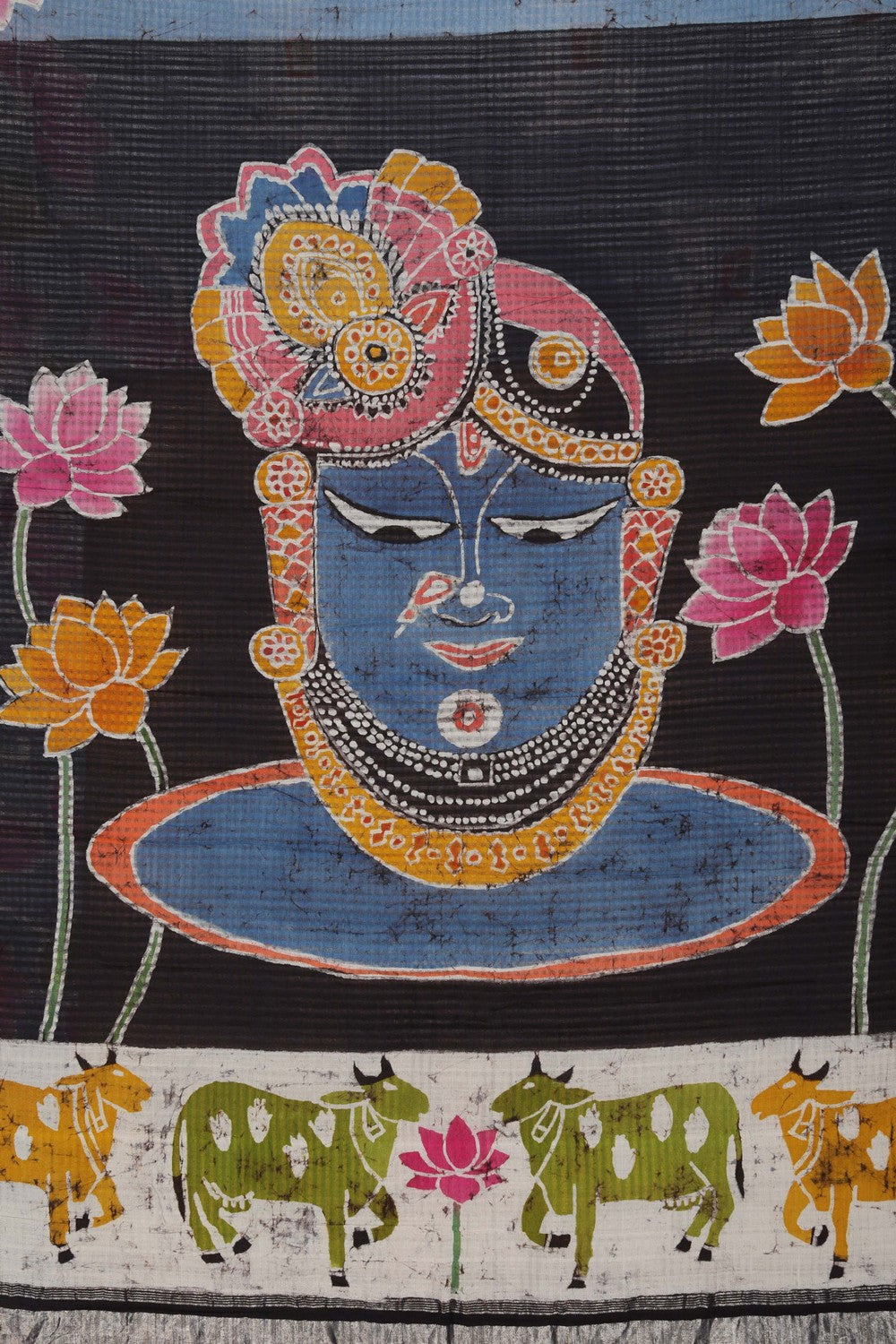 Image of Mangalgiri Silk Smoky Grey Saree