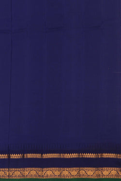 Image of Gadwal Silk Kattam Off-White Saree