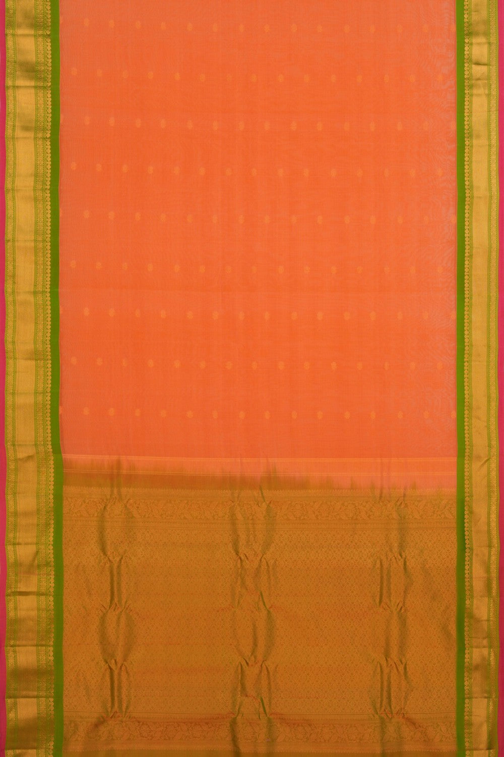 Image of Gadwal Peach Saree