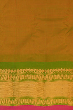 Image of Gadwal Peach Saree
