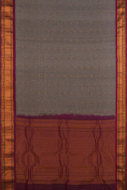 Image of Gadwal Grey Saree