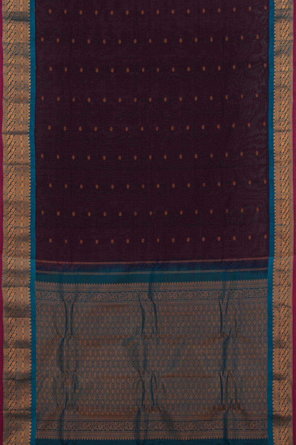 Image of Gadwal Purple Saree