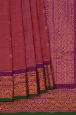 Image of Gadwal Onion Pink Saree