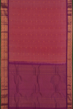 Image of Gadwal Onion Pink Saree
