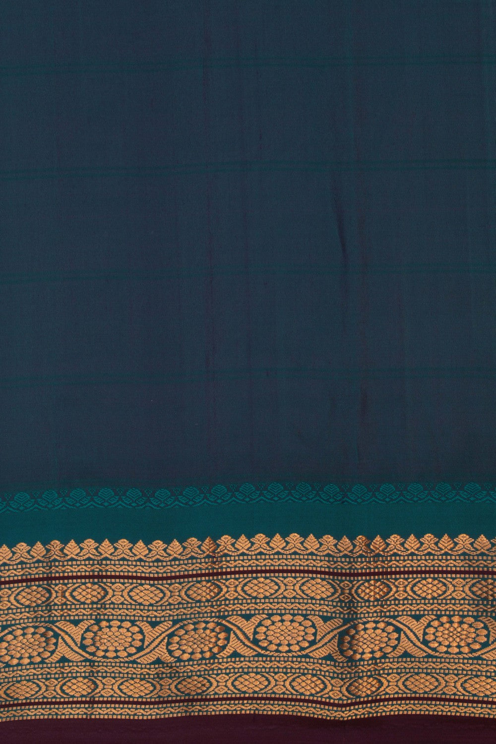 Image of Gadwal Kattam Purple Saree