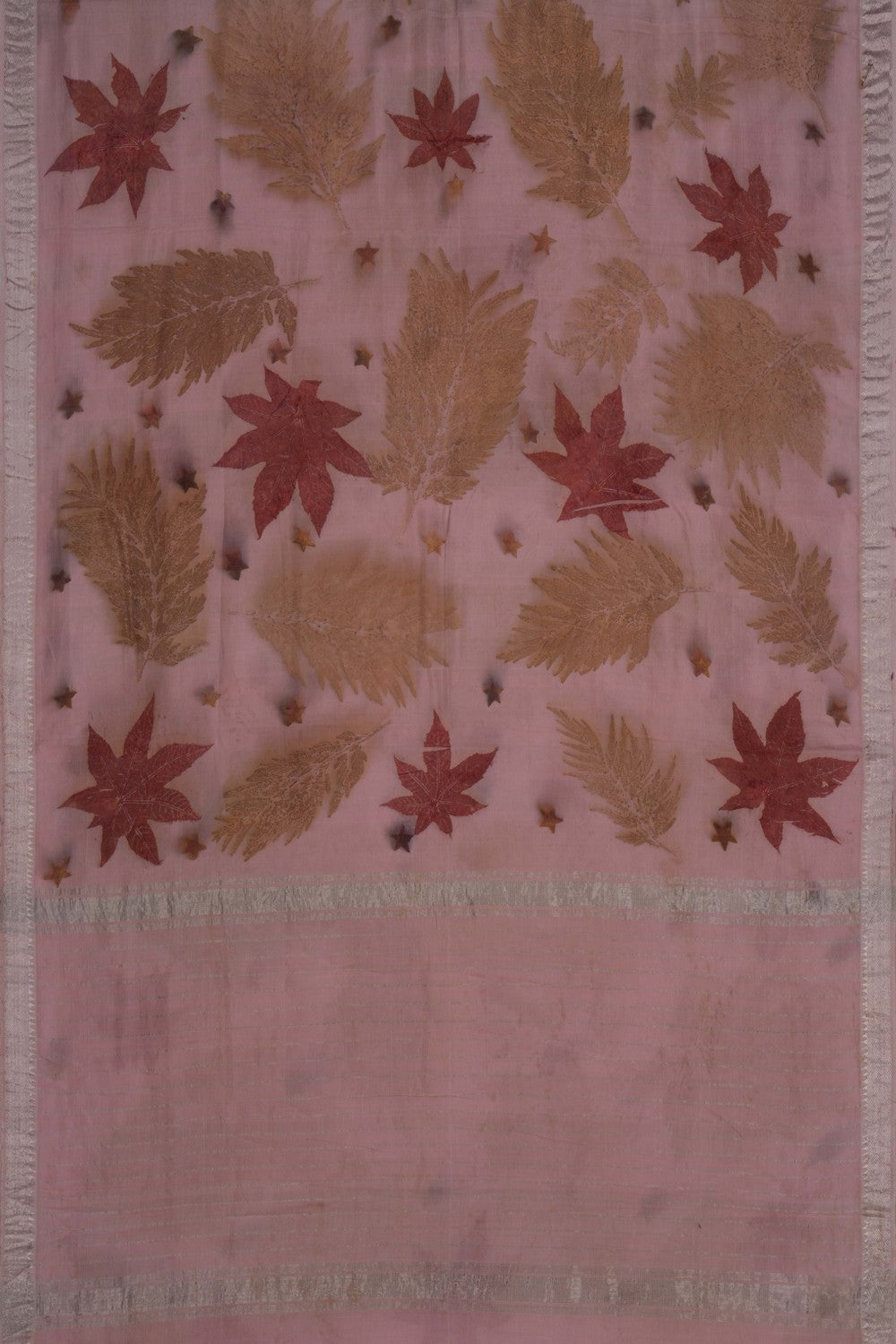 Image of Mangalgiri Silk Pink Saree